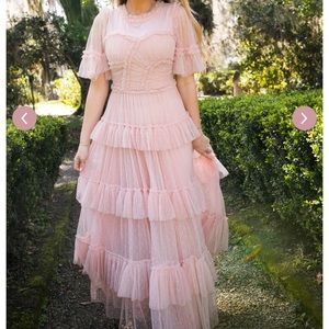 Ivy City Co Whimsical Dress in Blush